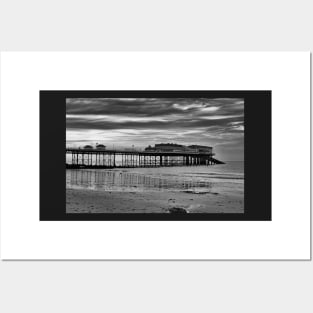 Cromer Pier in black and white Posters and Art